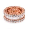 Ladies 14K Rose Gold Ring With 8.67 CTBaguette Diamonds(Ladies 14k Rose Gold Ring With 8 67 Ct Baguette Diamonds)