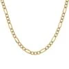 14K GOLD DIAMOND CUT 5MM FIGARO CHAIN(14k Gold Diamond Cut 5mm Figaro Chain) -OMI Jewelry Shop 0E8A0982