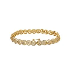 14K GOLD ROUND DIAMOND CIRCLE SHAPE BRACELET 4.03 CT(14k Gold Round Diamond Circle Shape Bracelet 4 03 Ct) -OMI Jewelry Shop 0E8A1006 PhotoRoom