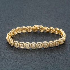 14K GOLD ROUND DIAMOND CIRCLE SHAPE BRACELET 4.03 CT(14k Gold Round Diamond Circle Shape Bracelet 4 03 Ct) -OMI Jewelry Shop 0E8A1112 0a7962e9 9a08 43b8 b720 23e87d207151