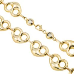 10K GOLD 16.36MM HOLLOW PUFFED HEART SHAPE CHAIN(10k Gold 16 36mm Hollow Puffed Heart Shape Chain) 9 10K GOLD 16.36MM HOLLOW PUFFED HEART SHAPE CHAIN(10k Gold 16 36mm Hollow Puffed Heart Shape Chain) -OMI Jewelry Shop 0E8A1644 PhotoRoom