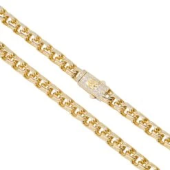 10K GOLD 5.84MM HOLLOW BYZANTINE CHAIN WITH DIAMOND CLASP(Copy Of 10k Gold 5 84mm Hollow Byzantine Chain With Diamond Clasp) 9 10K GOLD 5.84MM HOLLOW BYZANTINE CHAIN WITH DIAMOND CLASP(Copy Of 10k Gold 5 84mm Hollow Byzantine Chain With Diamond Clasp) -OMI Jewelry Shop 0E8A1682 PhotoRoom
