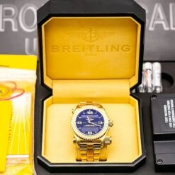 Breitling Emergency K76321 43MM Black Dial With 18k Yellow Gold Bracelet(Breitling Emergency K76321 43mm Black Dial With Yellow Gold Bracelet) 14 Breitling Emergency K76321 43MM Black Dial With 18k Yellow Gold Bracelet(Breitling Emergency K76321 43mm Black Dial With Yellow Gold Bracelet) -OMI Jewelry Shop 0E8A3136