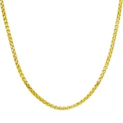 10K GOLD HOLLOW 3.14MM BOX CHAIN(14k Gold Hollow 3 14mm Box Chain)