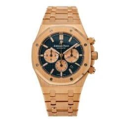 Audemars Piguet Royal Oak Chronograph 26320OR 41MM Blue Dial With Rose Gold Bracelet(Audemars Piguet Royal Oak Chronograph 26320or 41mm Black Dial With Rose Gold Bracelet)