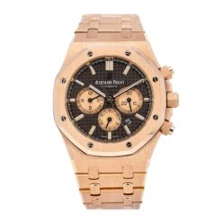 Audemars Piguet Royal Oak Chronograph 26331OR 41MM Black Dial With Rose Gold Bracelet(Audemars Piguet Royal Oak Chronograph 26331or 41mm Black Dial With Rose Gold Bracelet)
