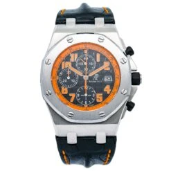 Audemars Piguet Royal Oak Offshore Chronograph 26170ST 42MM Black Dial With Leather Horn Back Bracelet(Audemars Piguet Royal Oak Offshore Chronograph 26170st 42mm Black Dial With Leather Bracelet 1)