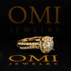 14K GOLD ROUND DIAMOND CLUSTER ENGAGEMENT RING 0.94 CT(14k Gold Round Diamond Cluster Engagement Ring 0 94 Ct) 8 14K GOLD ROUND DIAMOND CLUSTER ENGAGEMENT RING 0.94 CT(14k Gold Round Diamond Cluster Engagement Ring 0 94 Ct) -OMI Jewelry Shop 0E8A4847 8f4fa84b b3f1 475e b286 52851b6300c1