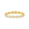 10K GOLD BAGUETTE AND ROUND DIAMONDS CLUSTER OVAL SHAPE STATEMENT BRACELET 5.94 CT(10k Gold Baguette And Round Diamonds Cluster Statement Bracelet 5 94 Ct) -OMI Jewelry Shop 0E8A4999 PhotoRoom