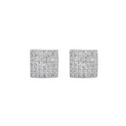 10K Yellow Gold Unisex Earrings With 0.43 CT Diamond(14k Yellow Gold Unisex Earrings With 0 43 Ct Diamond)