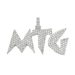 10K GOLD DIAMOND CUSTOM MTG PENDANT 9.20 CT(10k Gold Diamond Mtg Pendant 9 20 Ct)