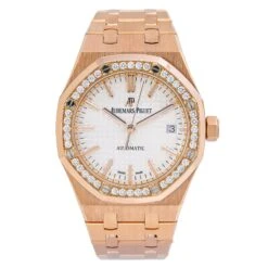 Audemars Piguet Royal Oak 37MM White Dial With Rose Gold Bracelet(Audemars Piguet Royal Oak 1541or 41mm White Dial With Rose Gold Bracelet)