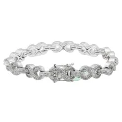 10K GOLD BAGUETTE AND ROUND DIAMONDS INFINITY CHAIN BRACELET 5.25 CT(10k Gold Baguette And Round Diamond Infinity Chain Bracelet 5 25 Ct) -OMI Jewelry Shop 0E8A7473 9e1fb0d7 b22f 427a 9c6b df67a593512a