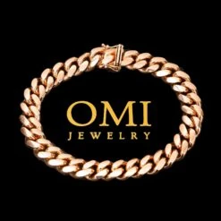 10K ROSE GOLD CUBAN BRACELET(10k Rose Gold Mens Solid Cuban Bracelet 1) -OMI Jewelry Shop 0E8A7754 0c63745c 8278 430e a845 3e15c29a2d2c
