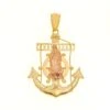 10K GOLD TWO TONE MOTHER MARY ANCHOR PENDANT 10.3G(10k Gold Two Tone Mother Mary Anchor Pendant 10 3g) -OMI Jewelry Shop 0E8A8625 5c424bee 9f69 4c6c 8561 8161a8ca9e3c