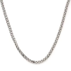 10k White Gold 4mm Hollow Box Chain Available In Sizes 18"-26"(10k White Gold 4mm Hollow Box Chain Available In Sizes 18 26)