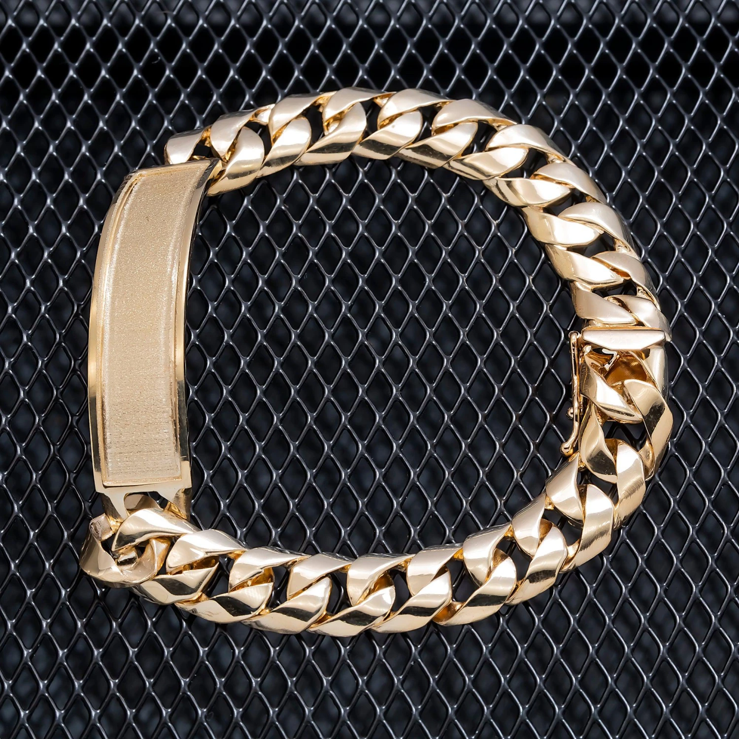 14K GOLD CUBAN LINK ID BRACELET 33.1G(14k Gold Cuban Link Id Bracelet 33 1g) 5 14K GOLD CUBAN LINK ID BRACELET 33.1G(14k Gold Cuban Link Id Bracelet 33 1g) - Image 3