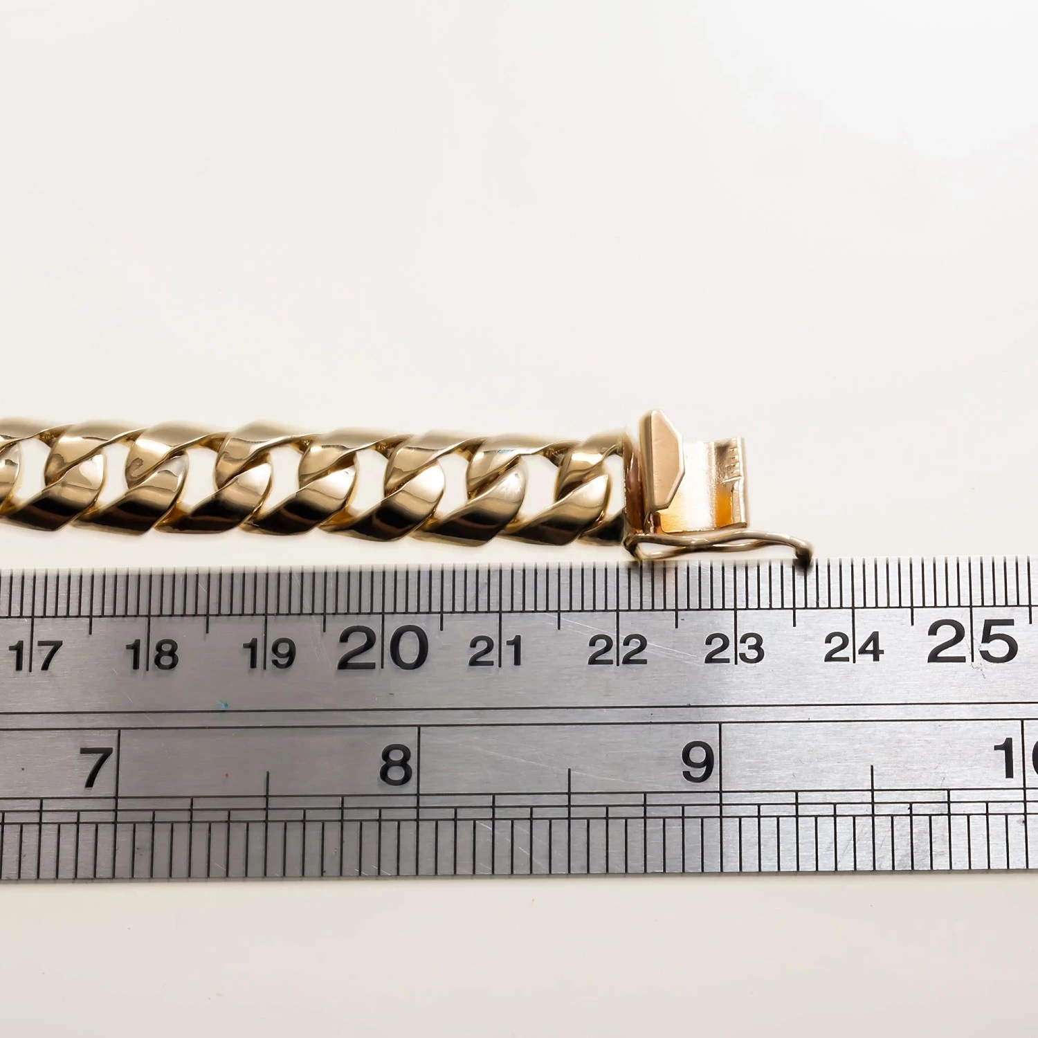 14K GOLD CUBAN LINK ID BRACELET 33.1G(14k Gold Cuban Link Id Bracelet 33 1g) 6 14K GOLD CUBAN LINK ID BRACELET 33.1G(14k Gold Cuban Link Id Bracelet 33 1g) - Image 4