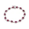 14K White Gold Gemstone Bracelet With 3.67 CT Diamond And 6.63 CT Rubies(14k White Gold Ladies Bracelet With 3 67 Ct Diamond And 6 63 Ct Rubies) -OMI Jewelry Shop 0E8A9664