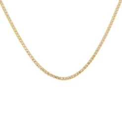 14K GOLD DIAMOND CUT 5MM SOLID CURB CHAIN(14k Gold Diamond Cut 5mm Solid Curb Chain)