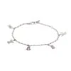 18K White Gold Angel Charm Bracelet 0.11 CT Diamonds(Diamond Charm Bracelet With Angel Charms) -OMI Jewelry Shop 22257bfdafa2c53017cff37dcd74acf4