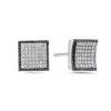 14K White Gold Ladies Earrings With Round Shaped Diamonds(14k White Gold Ladies Earrings With 2 20 Ct Diamonds) -OMI Jewelry Shop DE10069 1