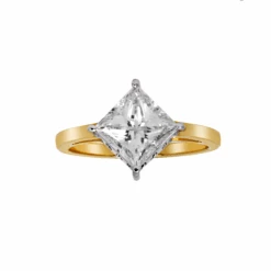 14K GOLD RADIANT CUT LAB DIAMOND ENGAGEMENT RING 2.03 CTW(Copy Of 14k Gold Radiant Cut Lab Diamond Engagement Ring 2 12 Ctw)