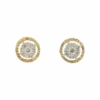 14K GOLD ROUND DIAMOND HALO EARRINGS 0.40 CTW(14k Gold Round Diamond Halo Earrings 0 40 Ctw) -OMI Jewelry Shop IMG 1150