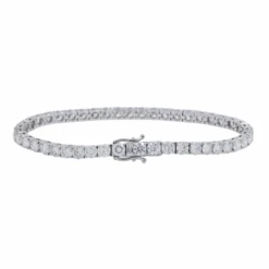 14K GOLD ROUND DIAMONDS TENNIS BRACELET 5.5 CT(14k Gold Round Diamonds Tennis Bracelet 12 41 Ct) -OMI Jewelry Shop IMG 6308 fotor bg remover 20240111123449