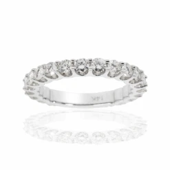 14K GOLD ROUND CUT DIAMOND WEDDING BAND 1.73 CTW(14k Gold Round Cut Diamond Wedding Band 1 73 Ctw)